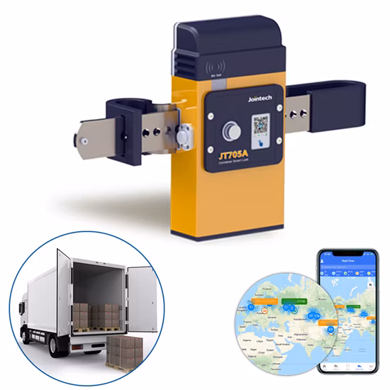 Jointech Jt709bl Asset Truck Transportation GPS Tracker Electronic GPS Tracking Device Container Seal Trailer GPS Padlock Safe Lock