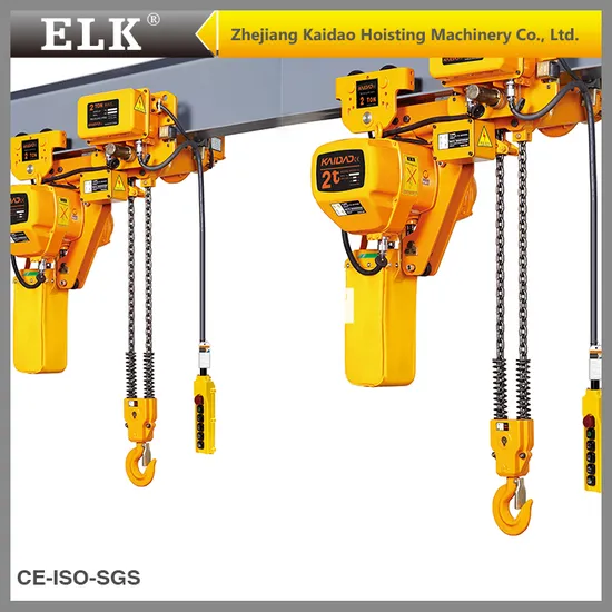 2ton Kaidao Electric Hoist with Trolley Chain Type 