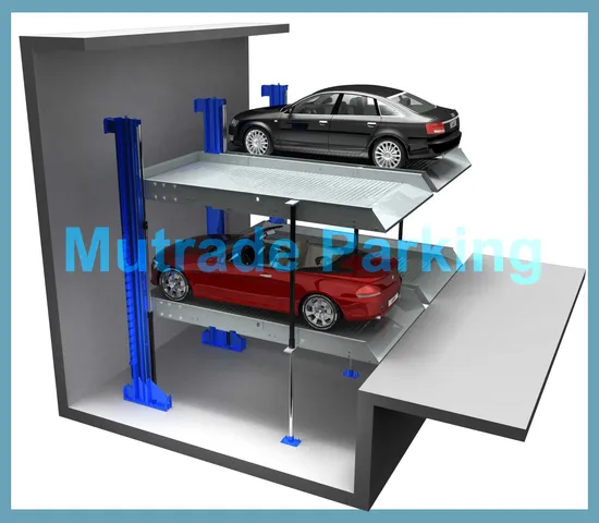 CE Underground Pit Two Post Car Parking Stacking System 