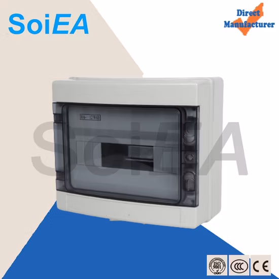 IP66 18way Plastic Waterproof Outdoor Electrical Power Distribution Electrical Panel MCB Box Plastico Ther Electrical Equipment